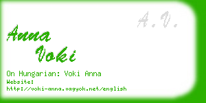 anna voki business card